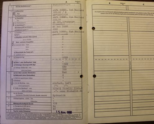 Alfa Romeo GT 1300 Junior - Brief - 001