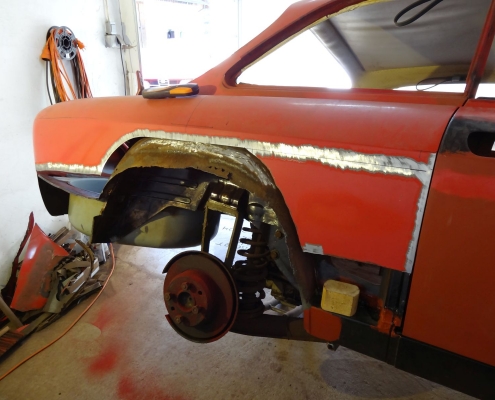 Alfa GT Junior - Seitenwand hinten auf der Beifahrerseite ersetzen