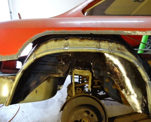 Alfa GT Junior - Seitenwand hinten auf der Beifahrerseite ersetzen