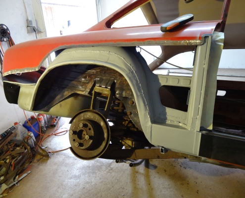 Alfa GT Junior - Seitenwand hinten auf der Beifahrerseite ersetzen