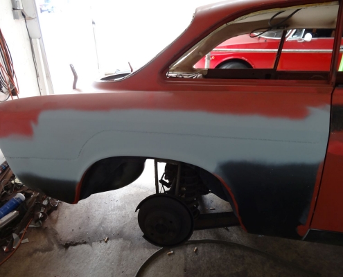 Alfa GT Junior - Seitenwand hinten auf der Beifahrerseite ersetzen