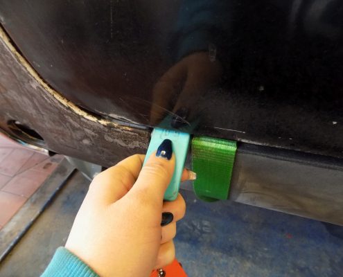 MB 190SL - Einstellen der Türen mit Spaltmaßmessung - 001