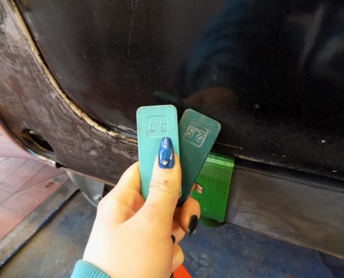 MB 190SL - Einstellen der Türen mit Spaltmaßmessung - 002