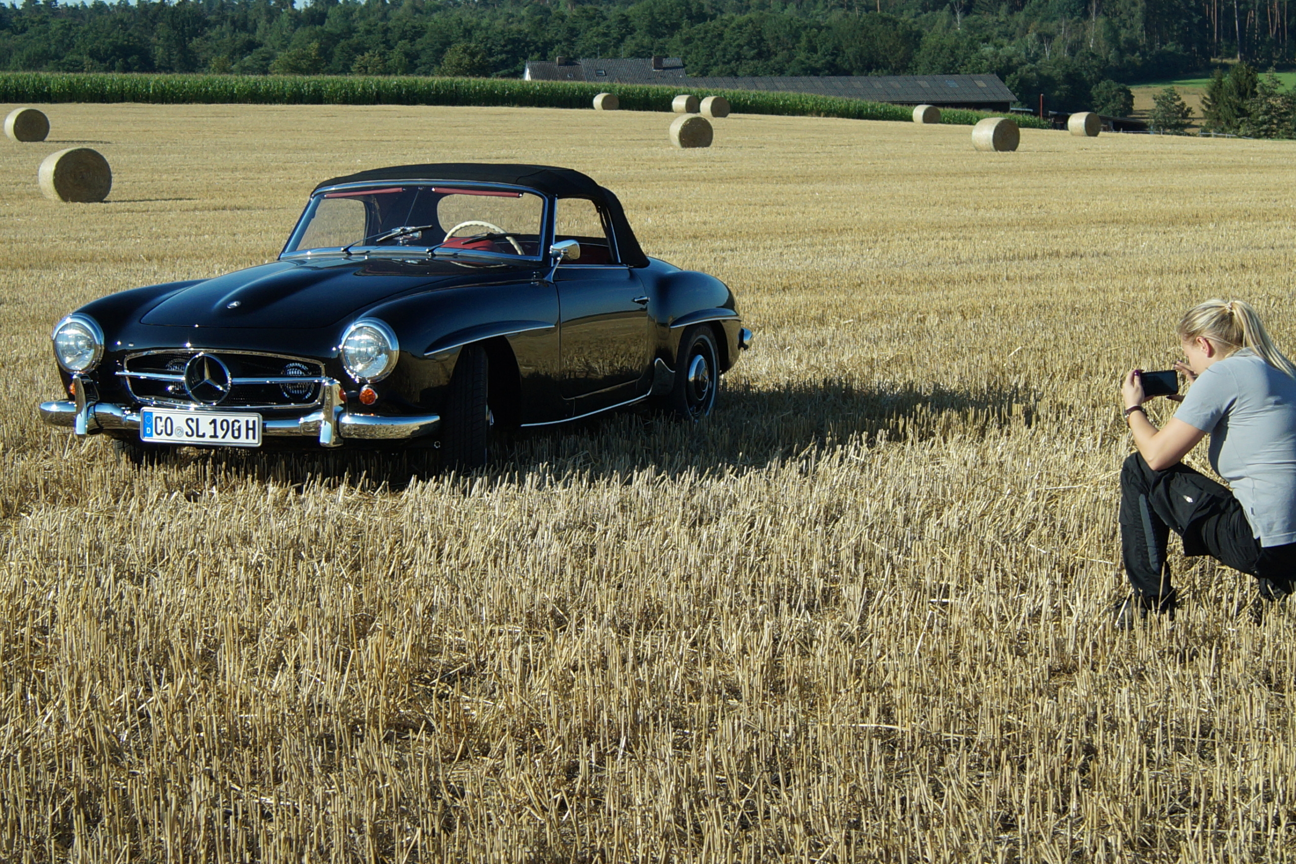 200827-Wir entdecken einen scheuen 190SL in freier Wildbahn