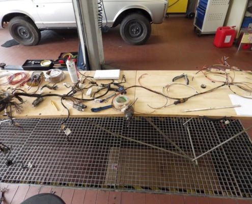 MB 190SL - Bau des Kabelbaumes - 003