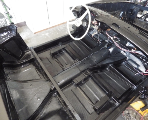 MB 190SL - Einkleben der Dämmatten - 004