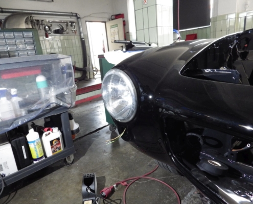 MB 190SL - Endmontage Beleuchtung - 011