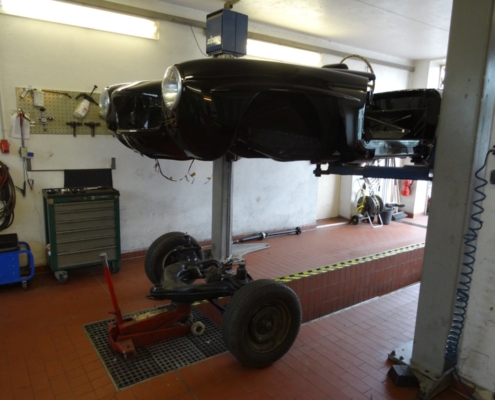 MB 190SL - Montage der Achsen - 002