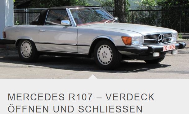 MB R107 Verdeck