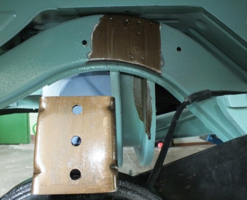 VW T1 Samba - Einschweißen Stoßdämpferaufnahme - 001