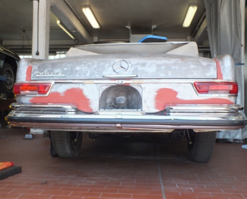 MB W111 Cabrio - Karosserie- und Chromabnahme - 011