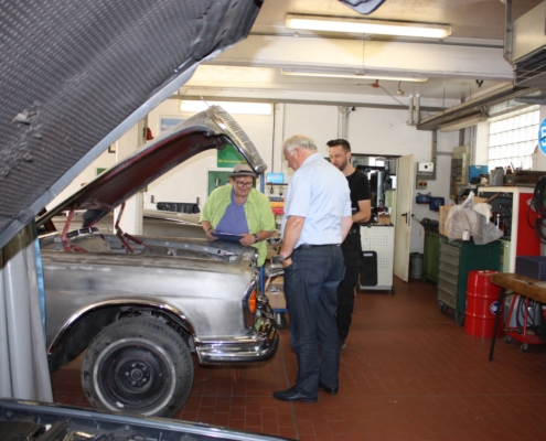 MB W111 Cabrio - Karosserieabnahme mit dem Kunden - 003