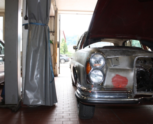 MB W111 Cabrio - Karosserieabnahme mit dem Kunden - 007