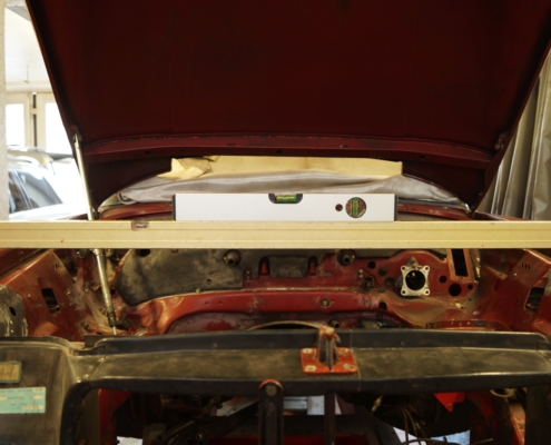 MB W111 Cabrio - Prüfen Blechteile Ausrichtung - 003
